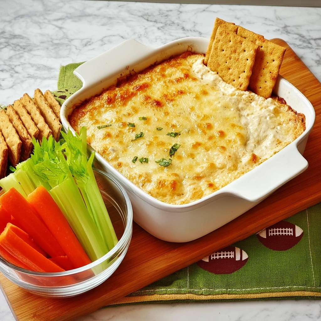 Easy Make-Ahead Buffalo Chicken Dip with Blue Cheese Recipe - Recipe Image