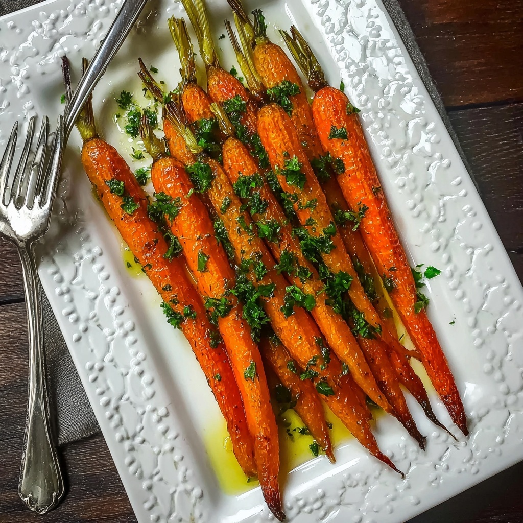 Roasted Carrots with Lemon Vinaigrette Recipe - Recipe Image