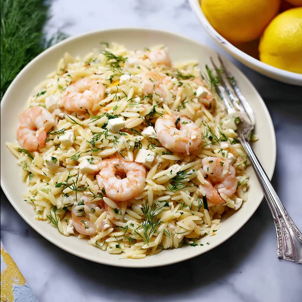 Roasted Shrimp Pasta Salad with Lemon Vinaigrette Recipe - Recipe Image