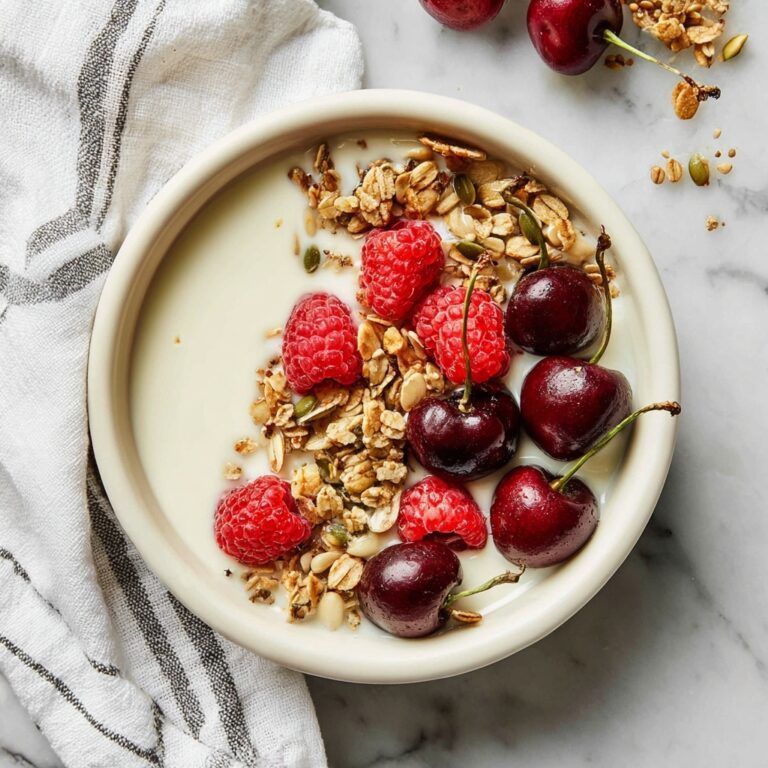Creamy Whipped Cottage Cheese with Honey, Berries, and Granola Recipe