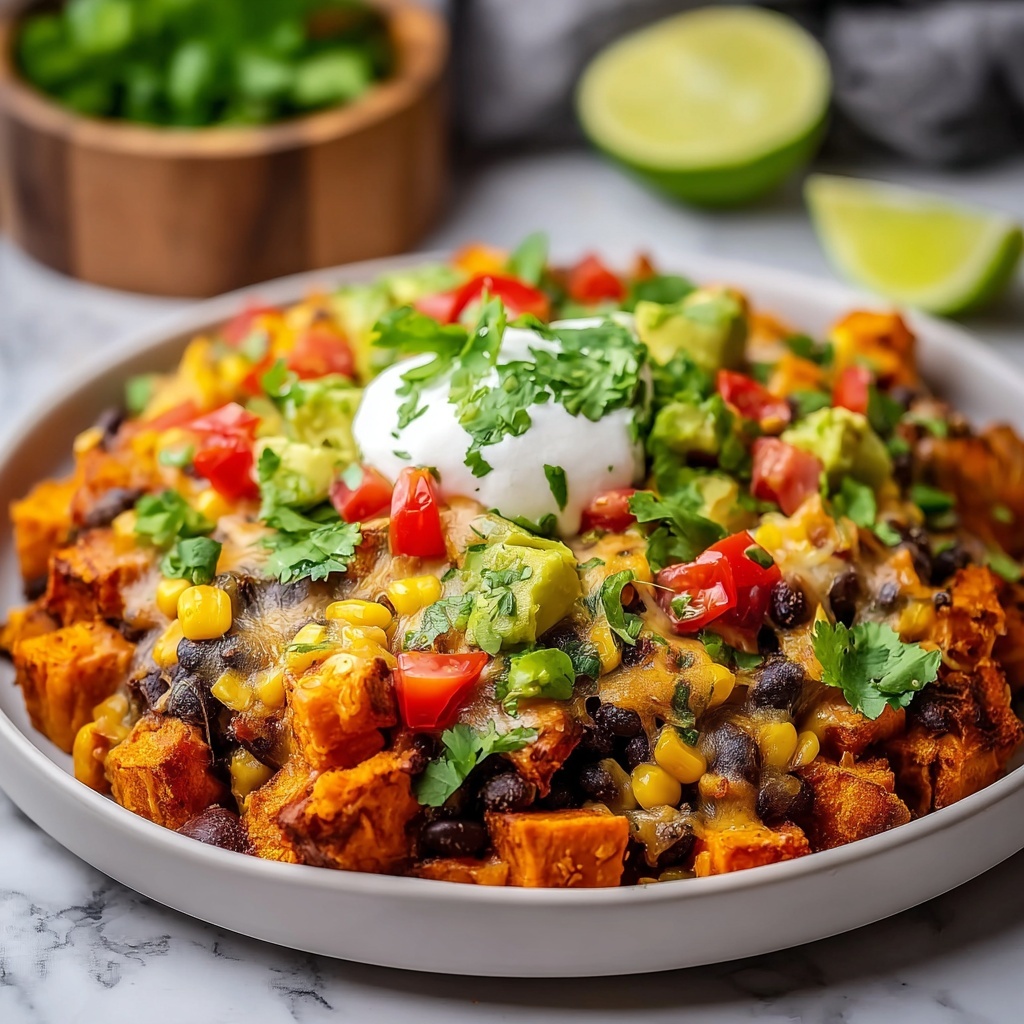 Sweet Potato Black Bean Casserole Recipe - Recipe Image