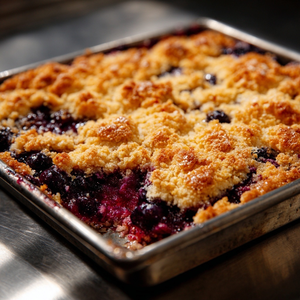 Buttermilk Blueberry Breakfast Cake Recipe - Recipe Image