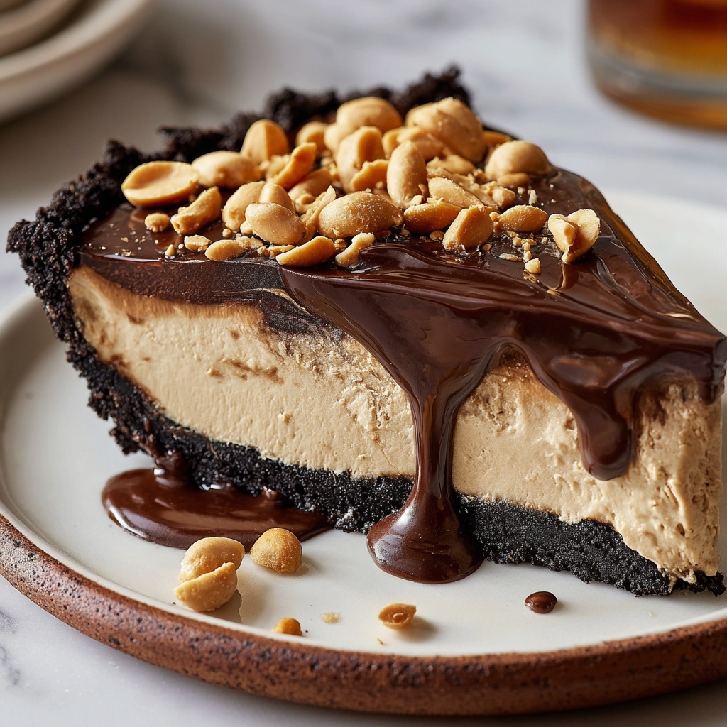 Hot Fudge Peanut Butter Pie Recipe - Recipe Image