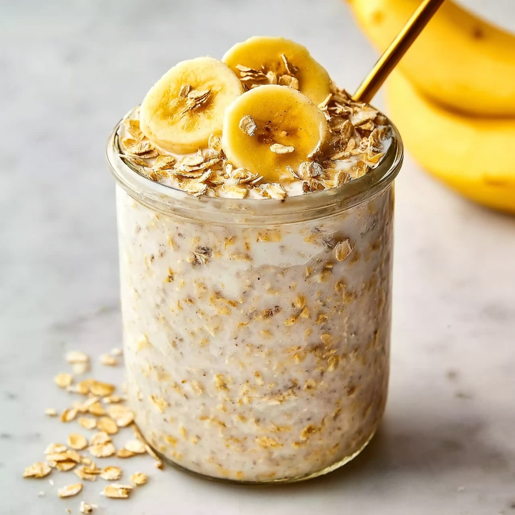 Banana Bread Overnight Oats Recipe - Recipe Image
