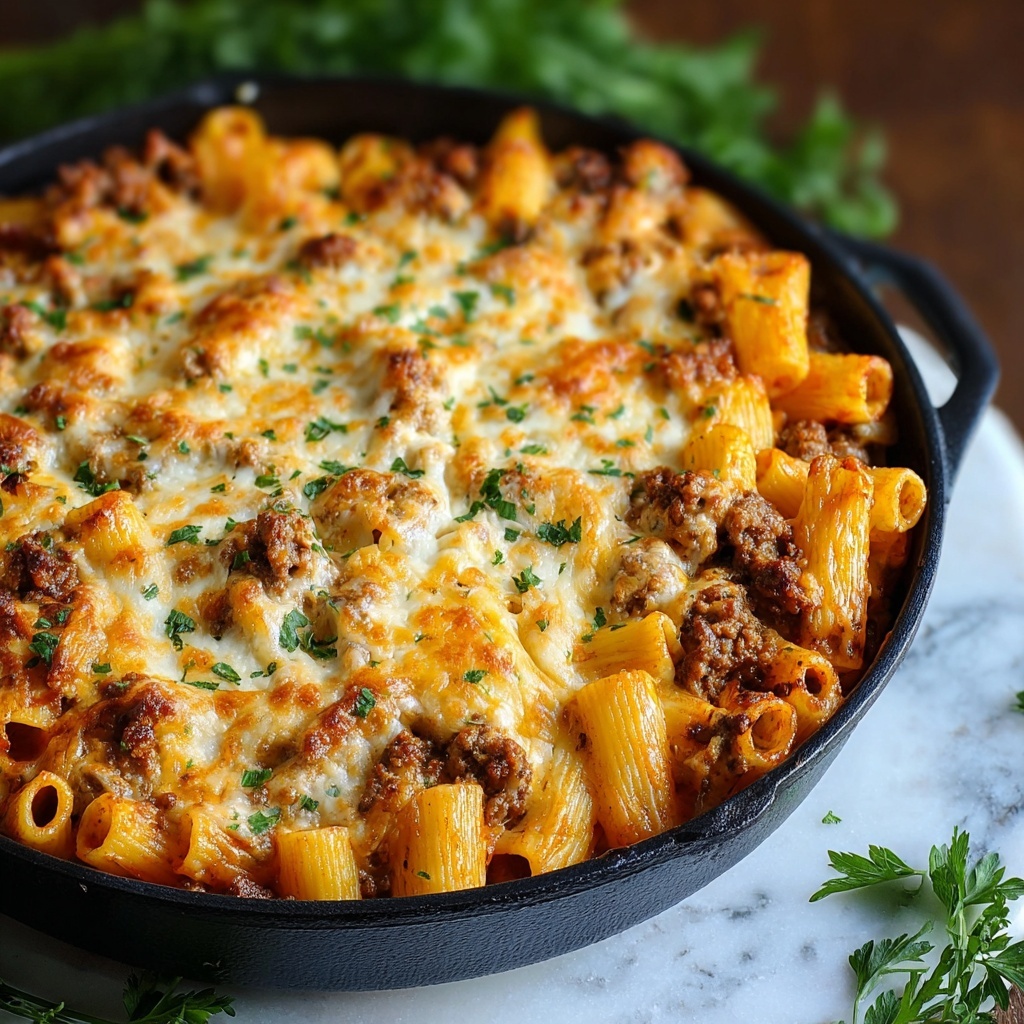 Baked Rigatoni with Sausage and Boursin Cheese Recipe - Recipe Image