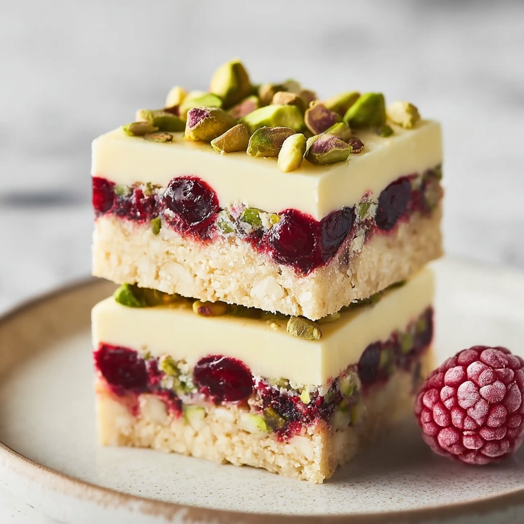 Pistachio Shortbread Bars Recipe - Recipe Image