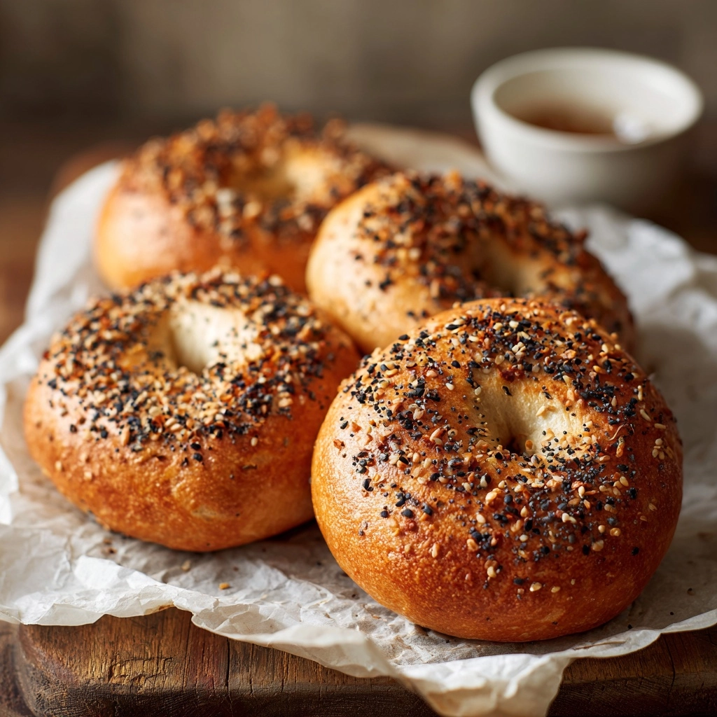 Air Fryer Protein Bagels Recipe - Recipe Image