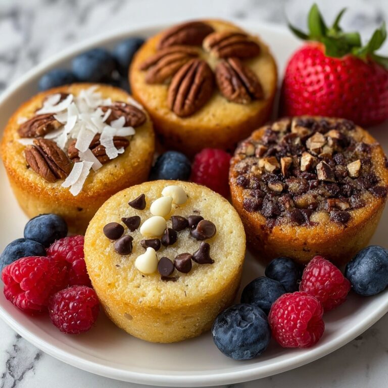Pancake Muffins with Six Flavor Toppings Recipe