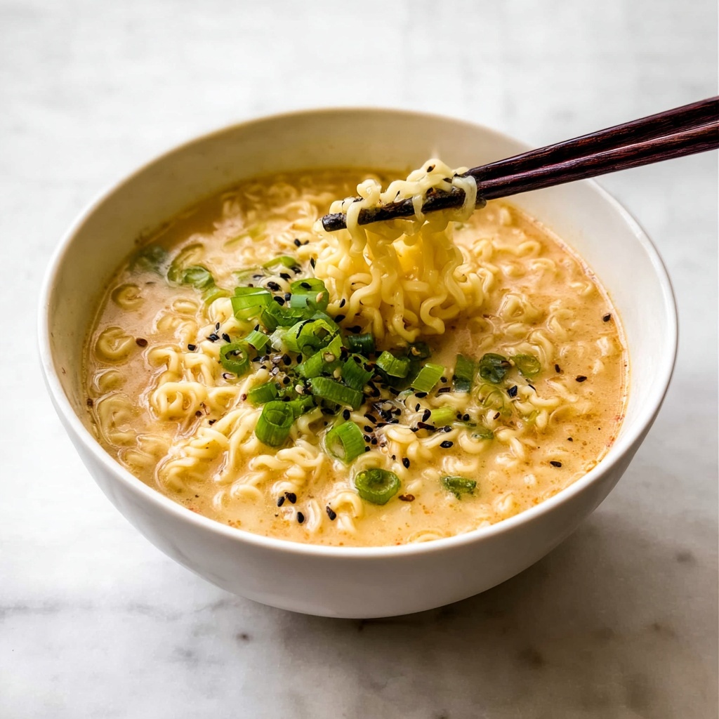 Creamy Kewpie Mayo Egg Ramen Recipe - Recipe Image