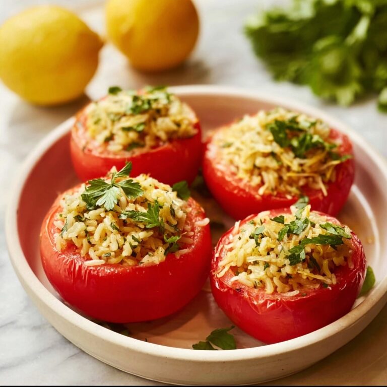 Spinach and Orzo Stuffed Tomatoes Recipe