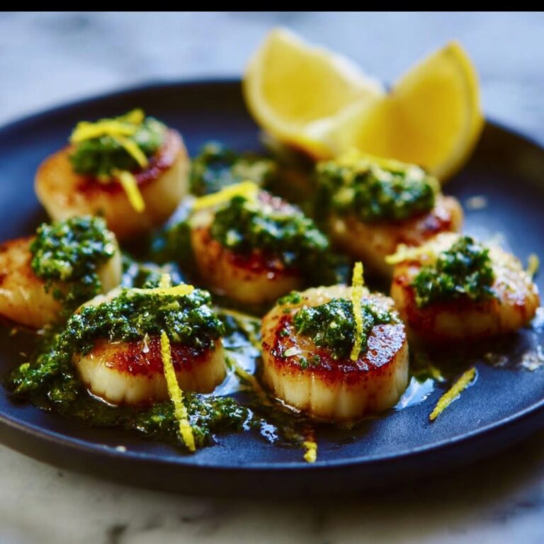 Pan Seared Scallops with Salsa Verde Recipe