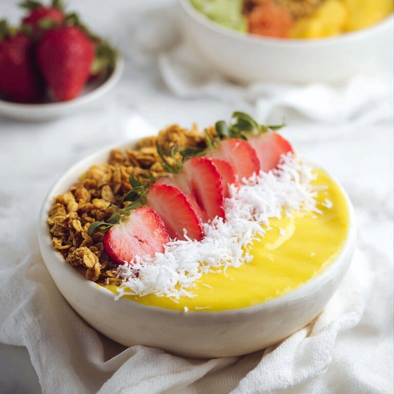 Mango Peach Smoothie Bowl Recipe