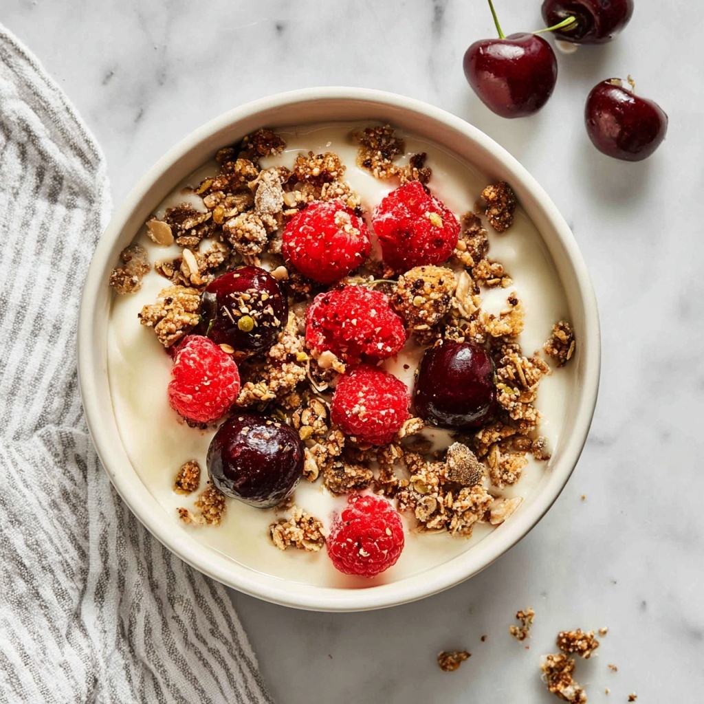 Creamy Whipped Cottage Cheese with Honey, Berries, and Granola Recipe - Recipe Image