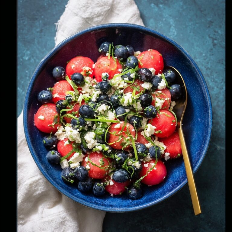 Watermelon, Blueberry, and Feta Salad Recipe