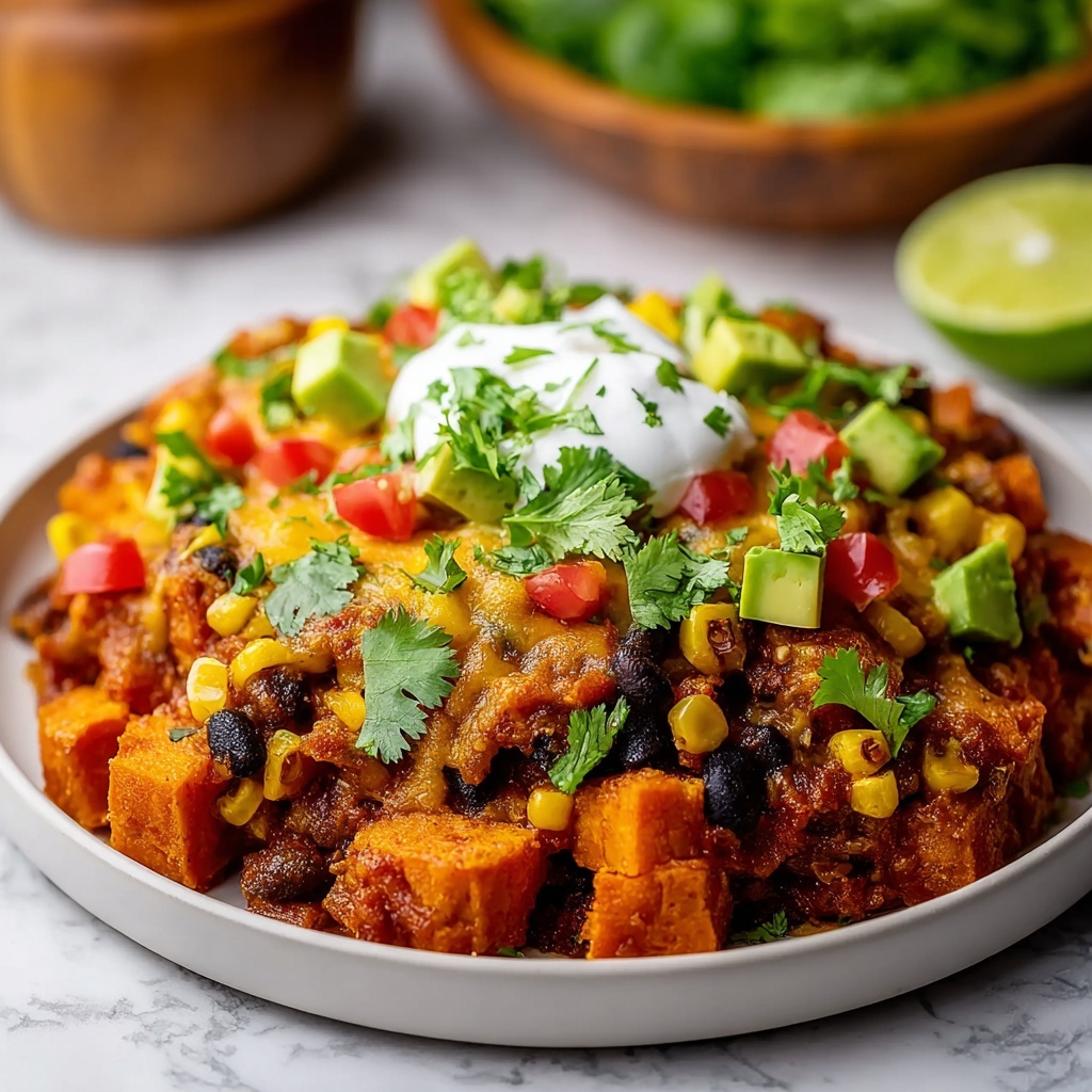 Sweet Potato Black Bean Casserole Recipe - Recipe Image