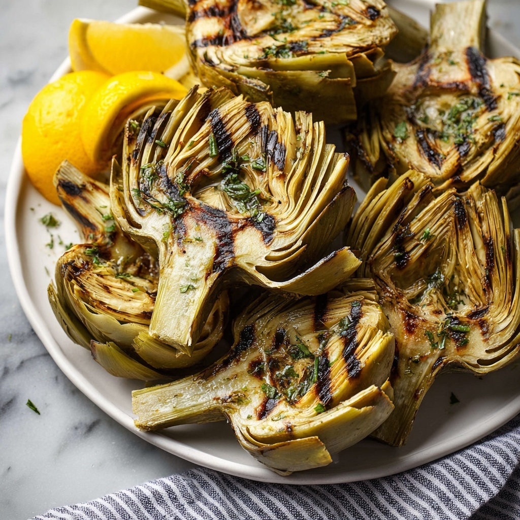 Grilled Artichokes with Balsamic Dipping Sauce Recipe - Recipe Image