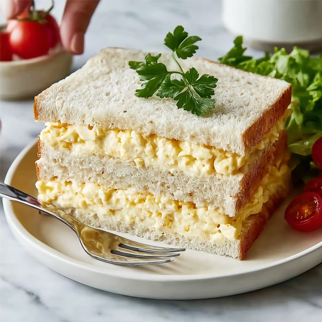 Japanese Egg Sandwich (Tamago Sando) Recipe - Recipe Image