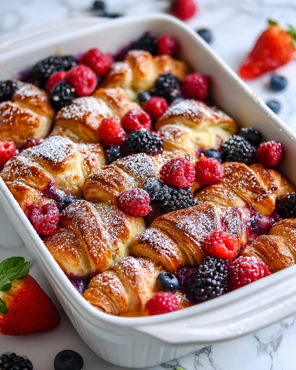 Berry Croissant Bake Recipe - Recipe Image