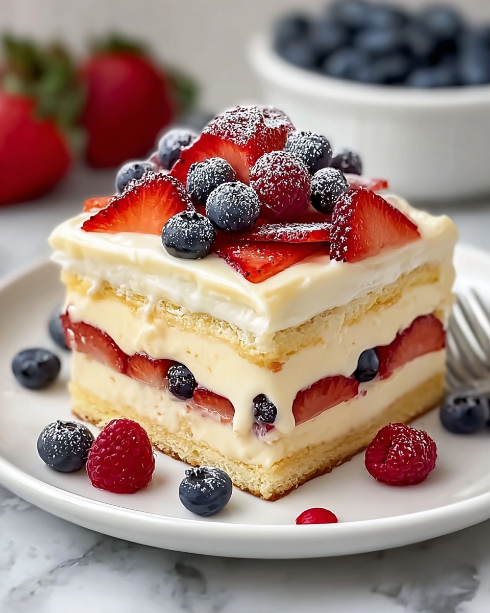 Summer Berry Bliss Icebox Delight Recipe - Recipe Image