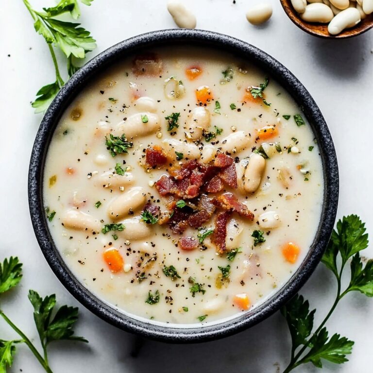 White Bean Soup with Bacon Recipe