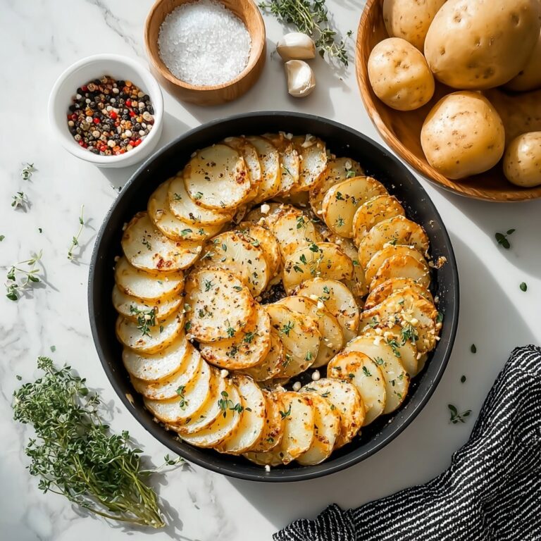 Crispy Baked Sliced Potatoes with Parmesan and Parsley Recipe