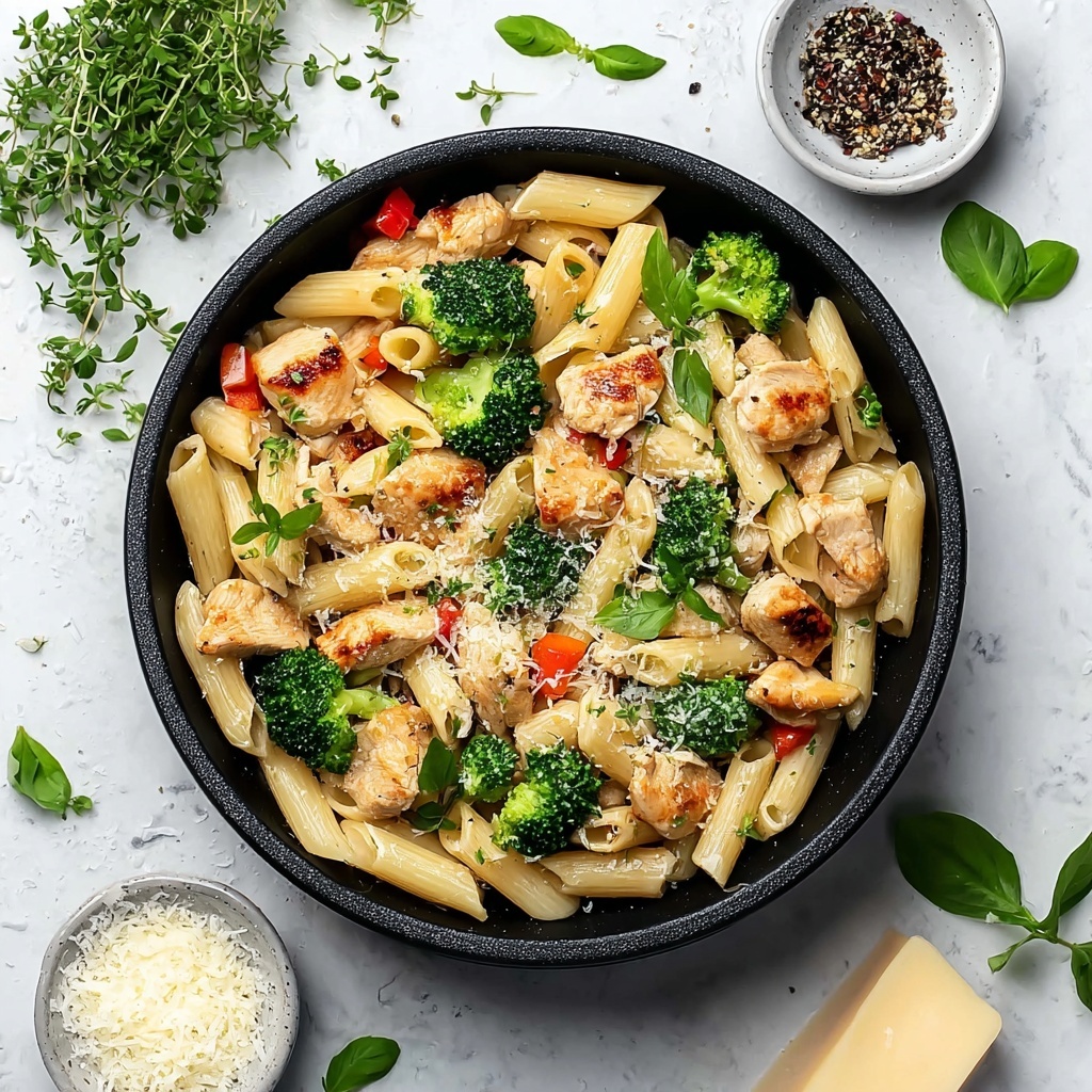 Homemade Chicken and Broccoli Pasta Recipe - Recipe Image