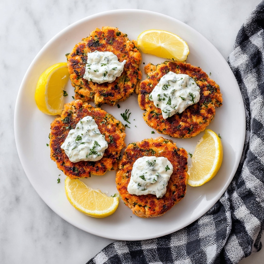 Salmon Patties with Fresh Herbs and Lemon Recipe - Recipe Image