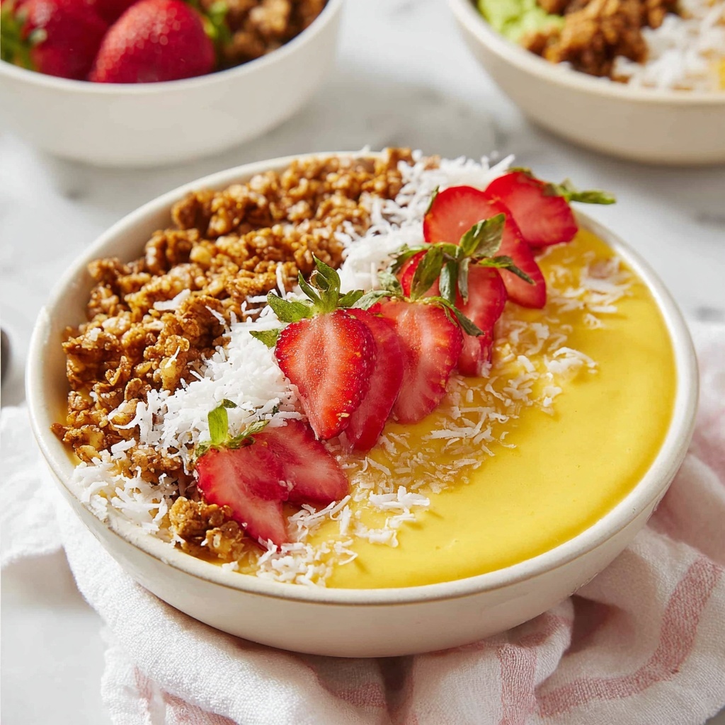 Mango Peach Smoothie Bowl Recipe - Recipe Image