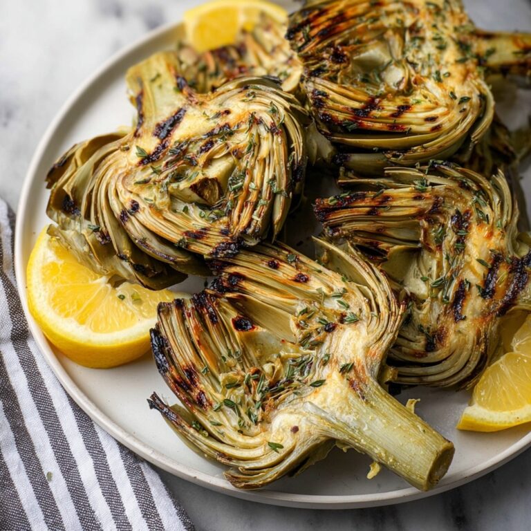 Grilled Artichokes with Balsamic Dipping Sauce Recipe