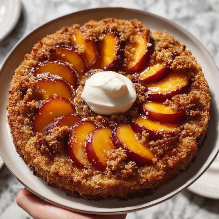 Peach Cobbler Upside Down Cake Recipe