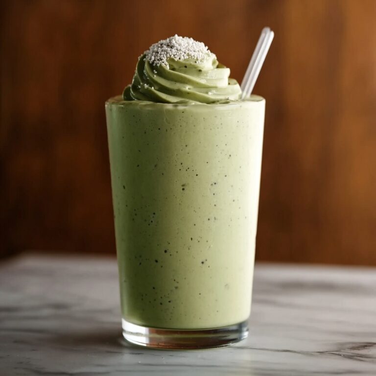 Protein Spinach Smoothie with Banana and Chia Seeds Recipe