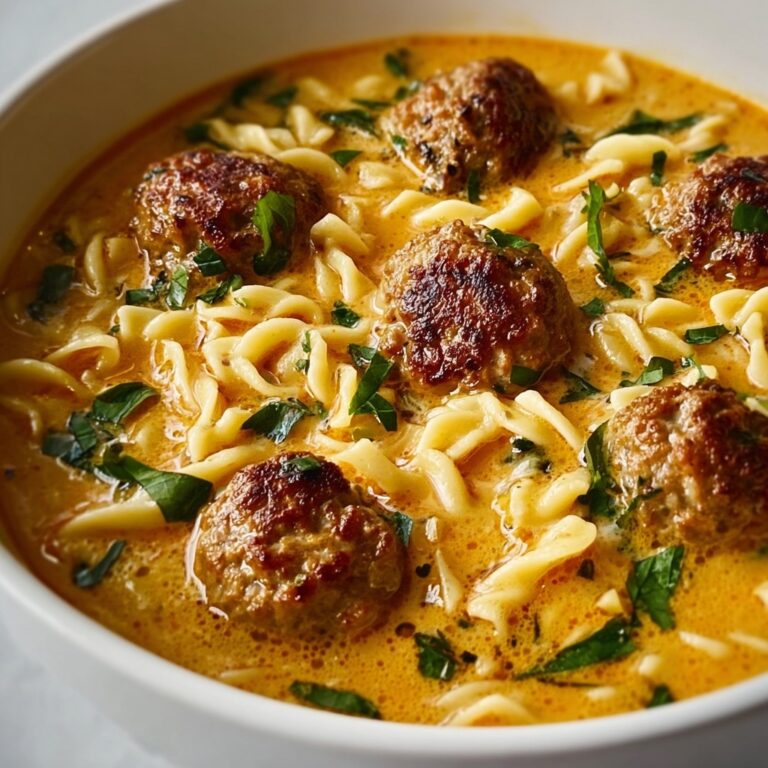 Coconut Curry Meatball Orzo Soup Recipe