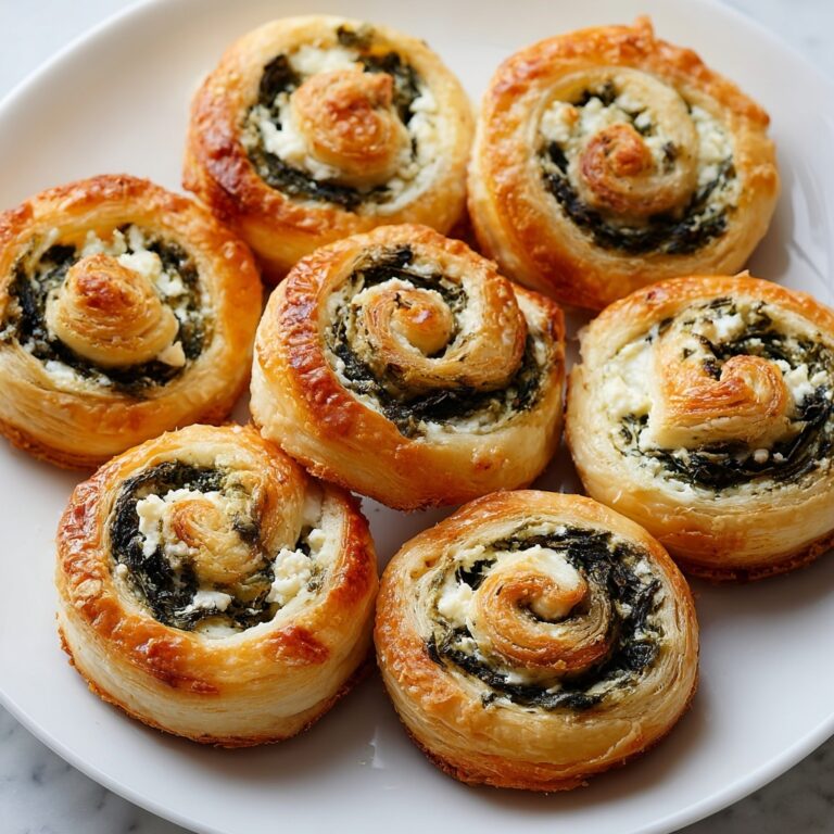 Cheesy Spinach Pinwheels Recipe
