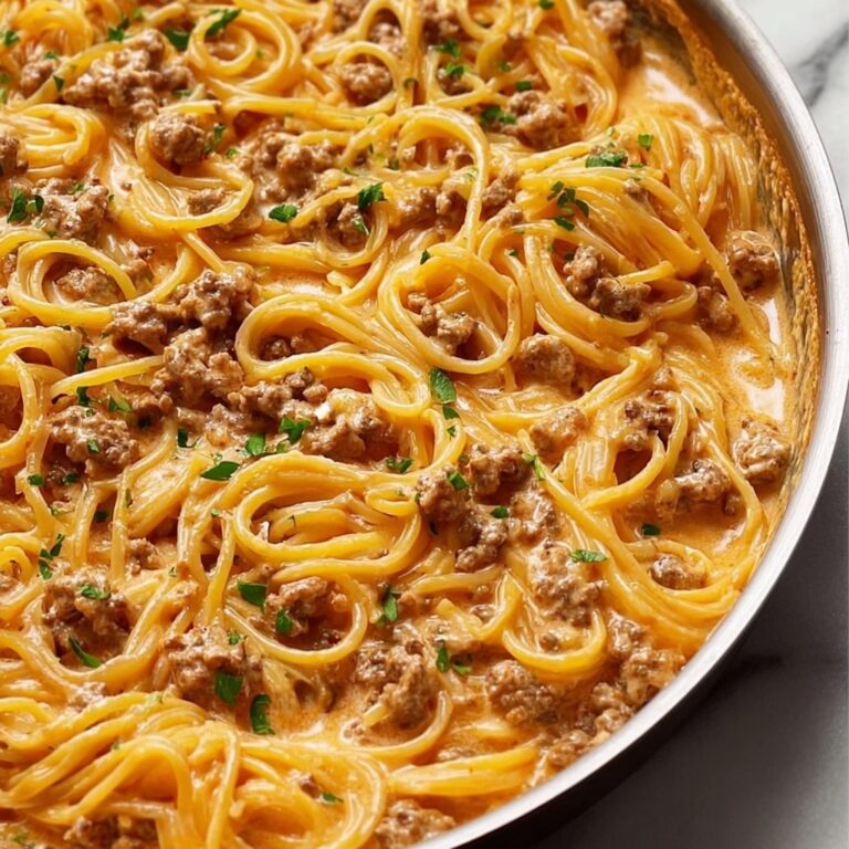 One-Pot Creamy Beef and Garlic Butter Pasta Recipe