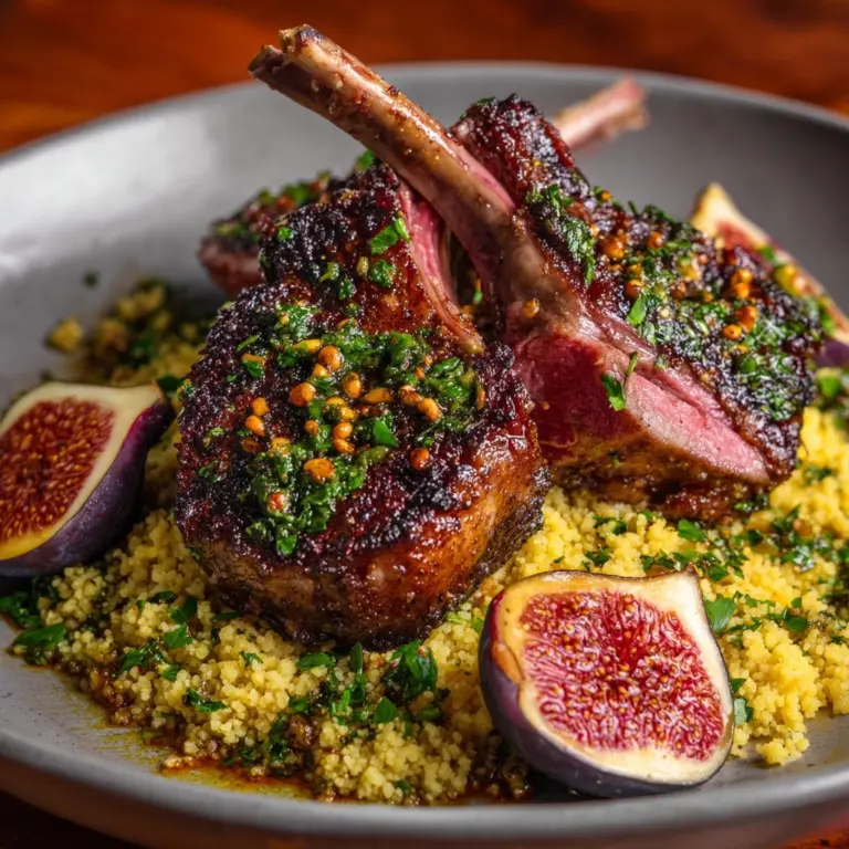Rack of Lamb with Figs Recipe
