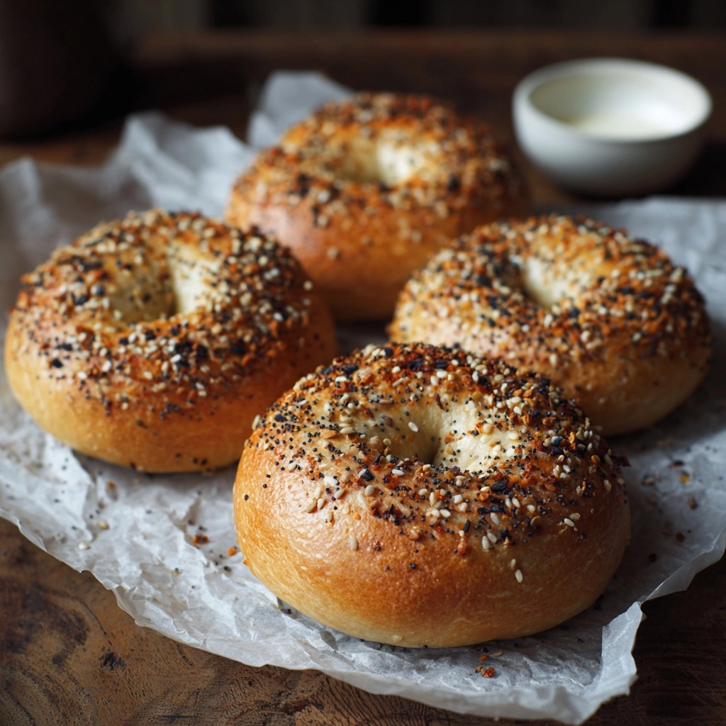 Air Fryer Protein Bagels Recipe - Recipe Image
