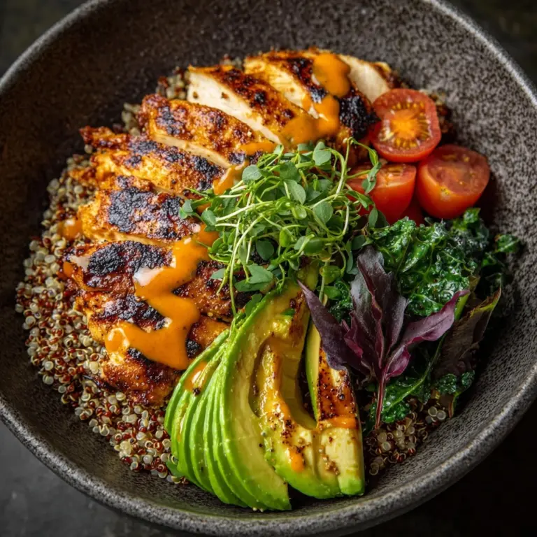 Grilled Chicken and Quinoa Salad Bowl Recipe