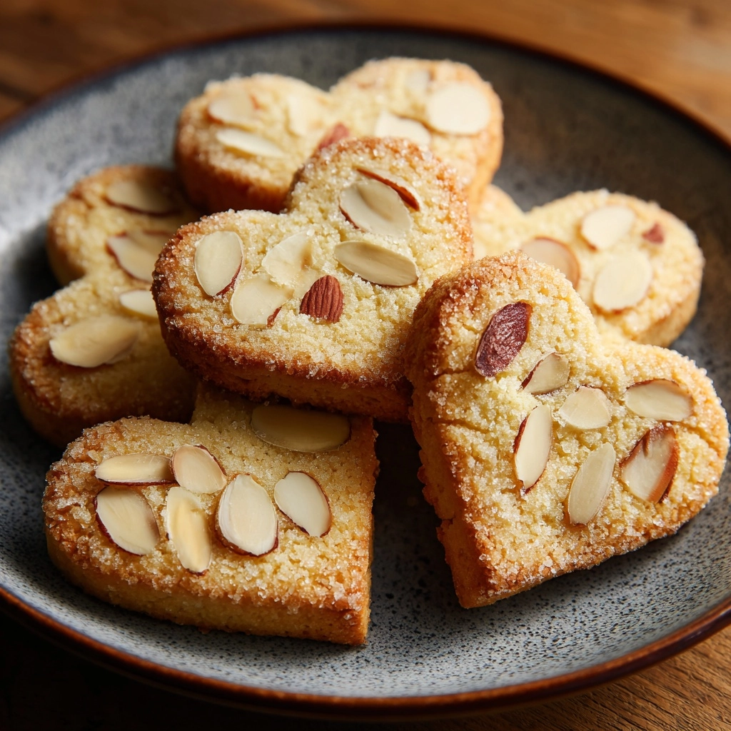 Almond Heart Sandwich Cookies with Jam Filling Recipe - Recipe Image