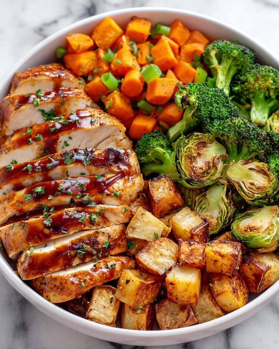 Skinny Chicken and Roasted Potato Bowl Recipe - Recipe Image