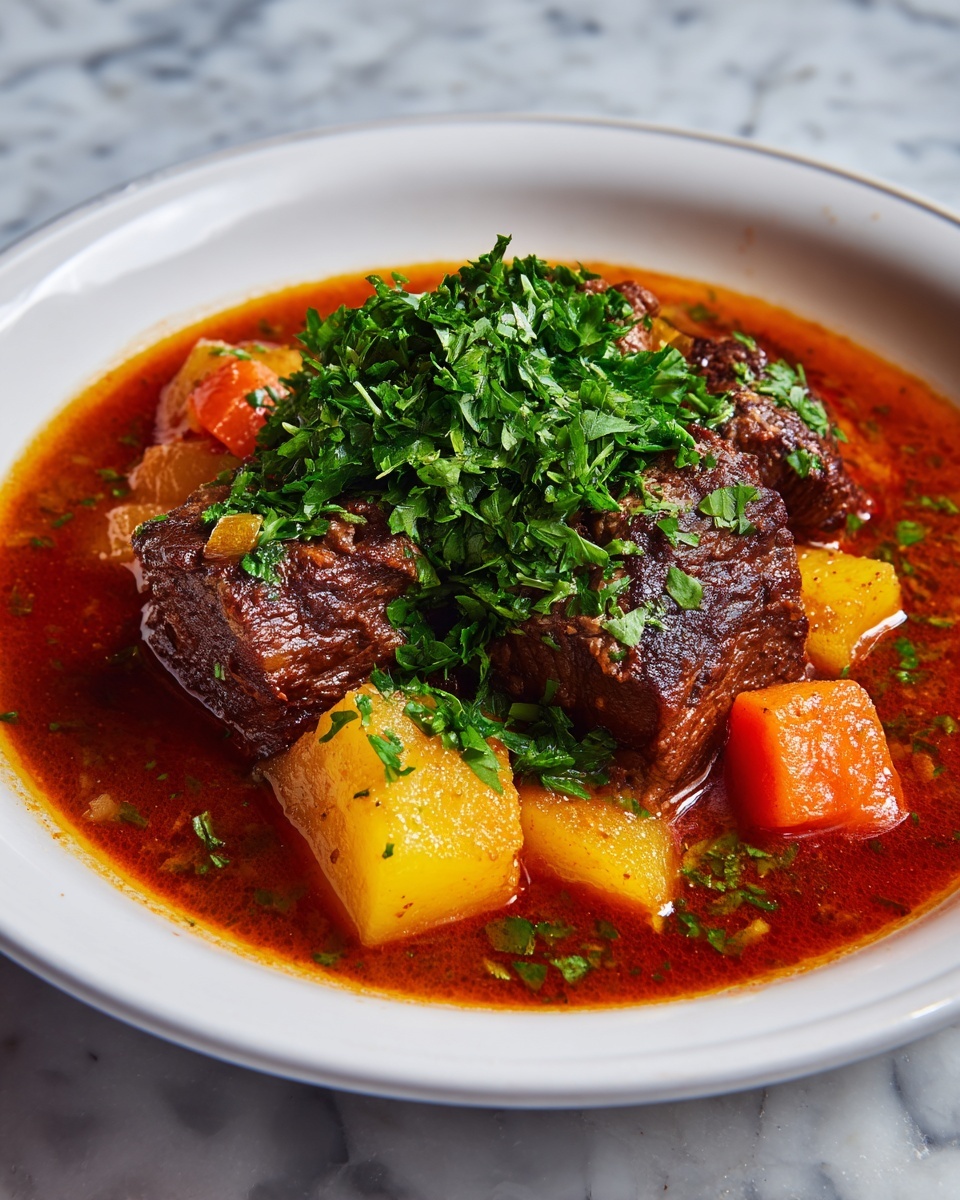 Melt-in-Your-Mouth Beef Stew with Vegetable Ragout Recipe - Recipe Image