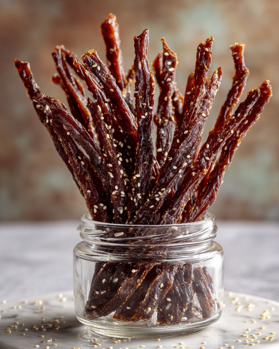 How to Make Irresistible Honey Garlic Chicken Jerky at Home Recipe - Recipe Image
