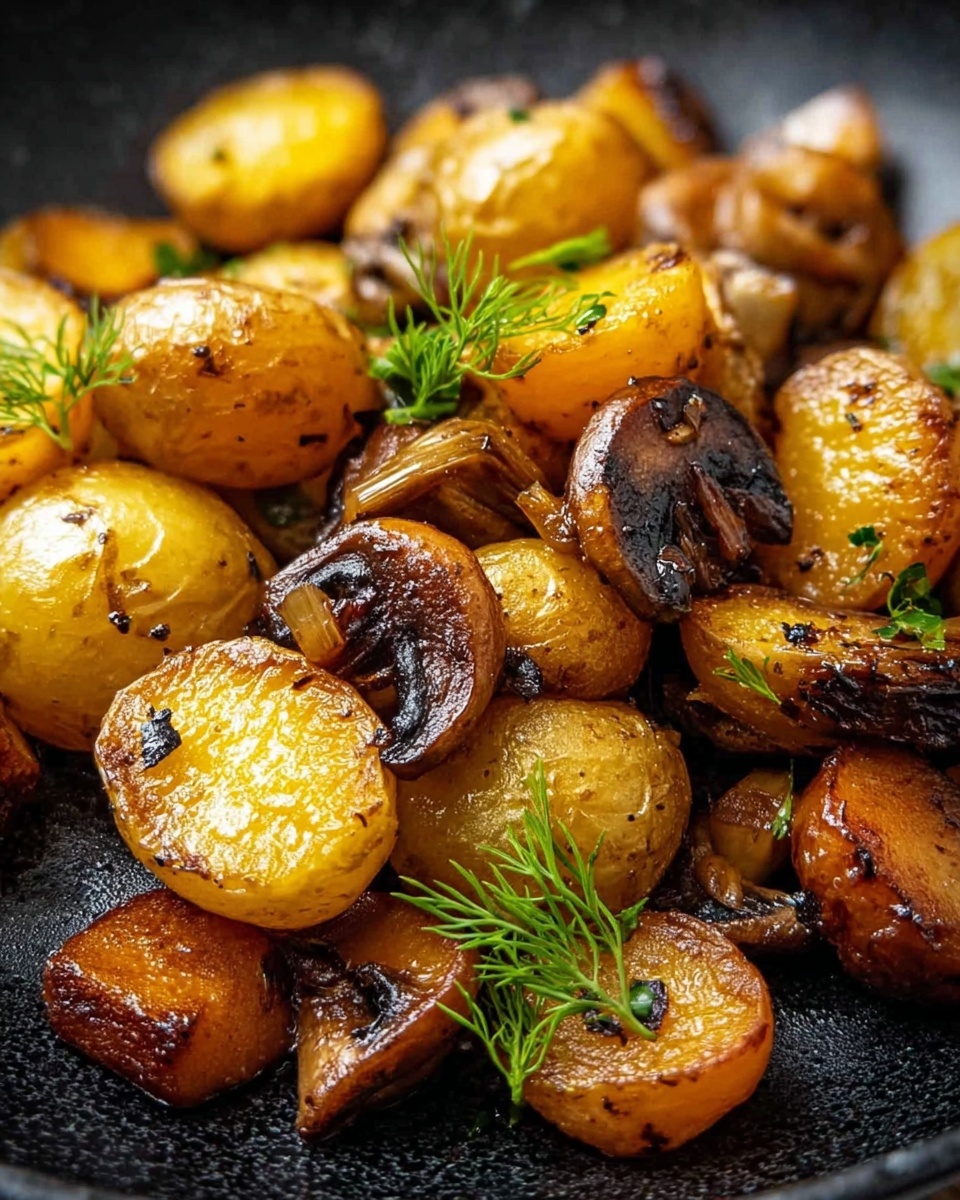 Pan-Fried Potatoes with Chanterelles Recipe - Recipe Image