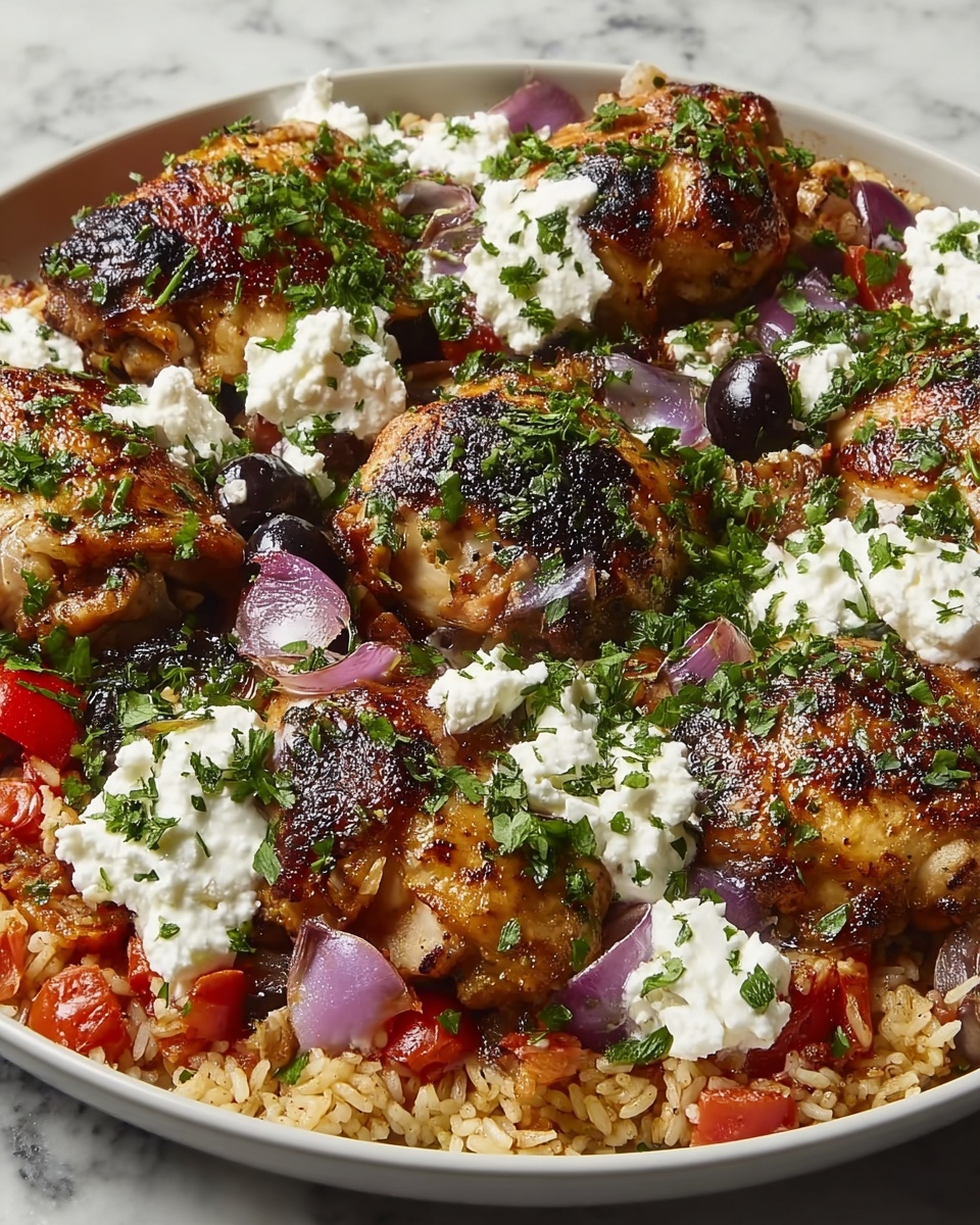 Mediterranean Chicken & Rice Skillet Recipe - Recipe Image