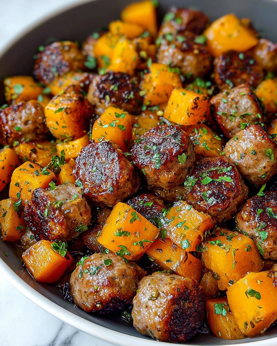 Sausage Sweet Potatoes with Honey Garlic Recipe - Recipe Image