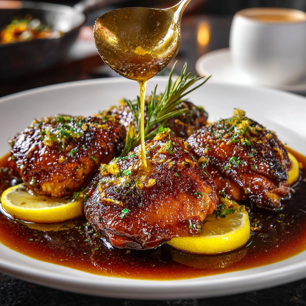 Honey Garlic Lemon Pepper Chicken Thighs Recipe - Recipe Image