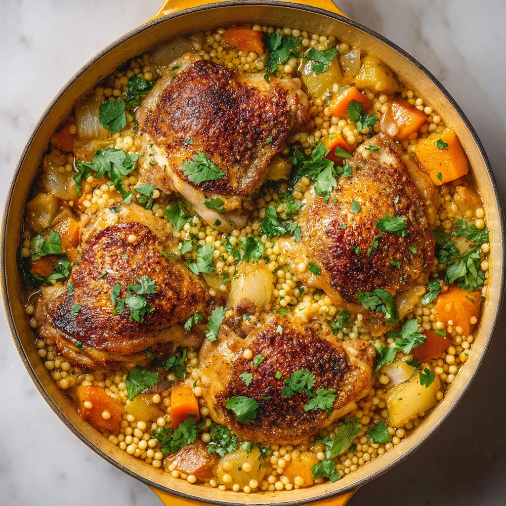 Chicken Thighs With Spiced Couscous and Carrots: An Incredible Ultimate Recipe - Recipe Image
