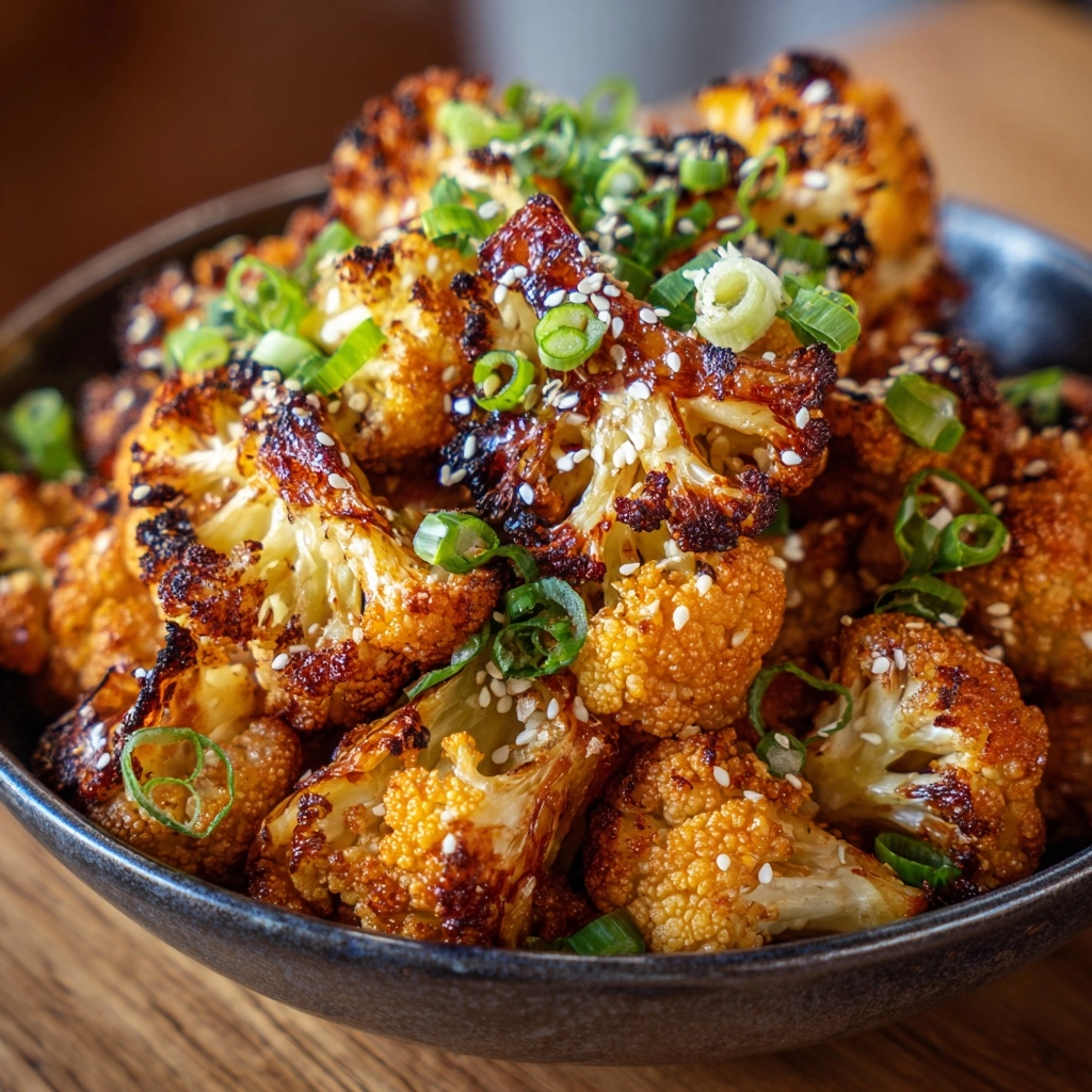 Sweet and Spicy Baked Cauliflower Recipe - Recipe Image