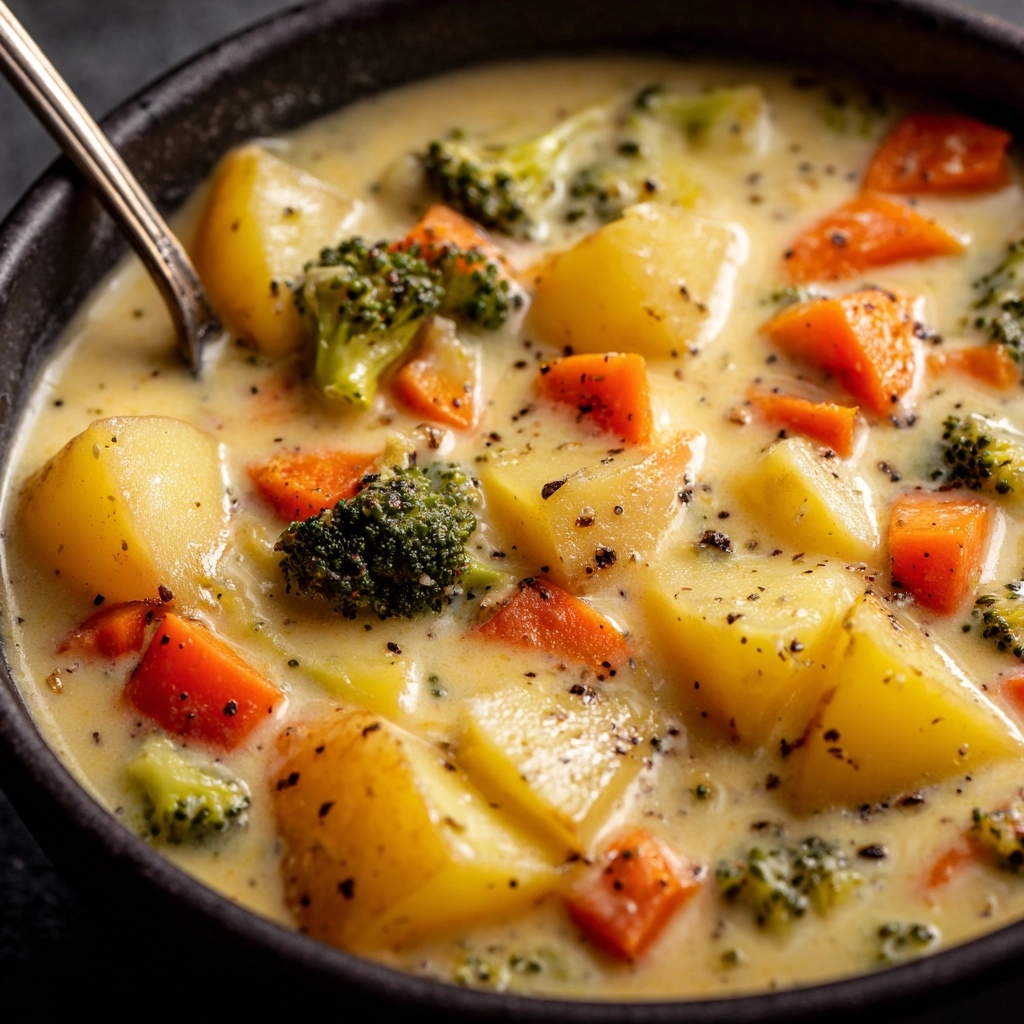 The Best Broccoli Potato Cheese Soup Recipe - Recipe Image