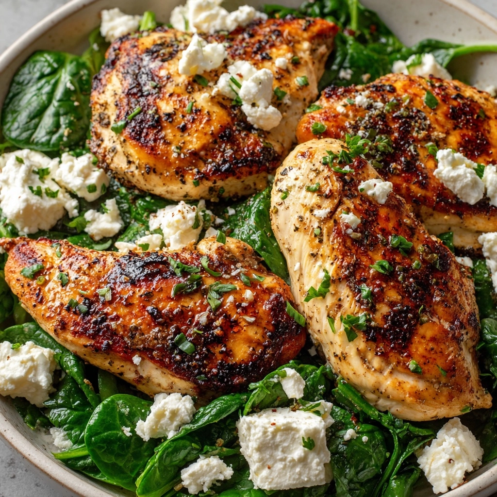 Easy Chicken Breast Stuffed with Spinach and Feta Recipe - Recipe Image