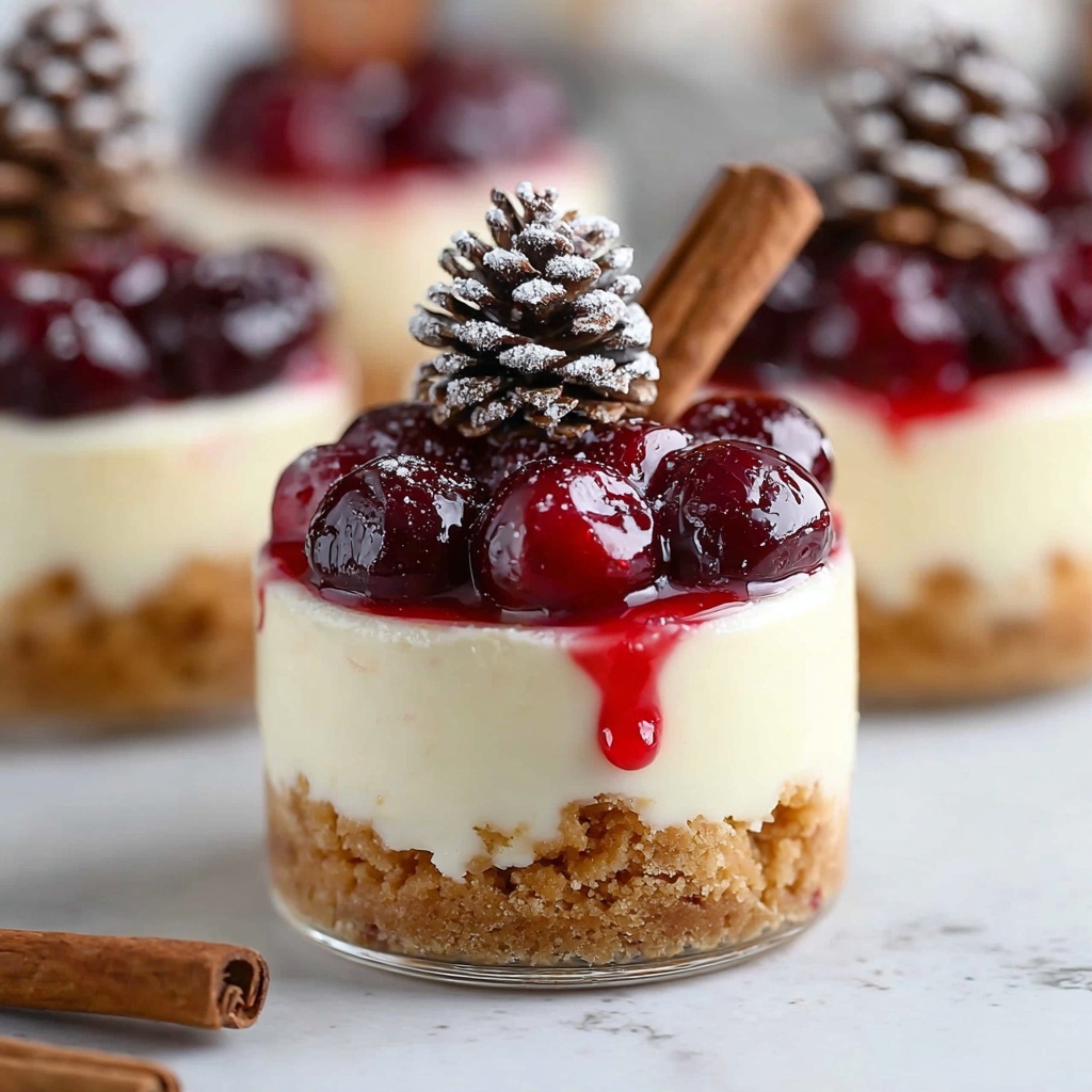 Mini Christmas Cheesecakes Recipe - Recipe Image